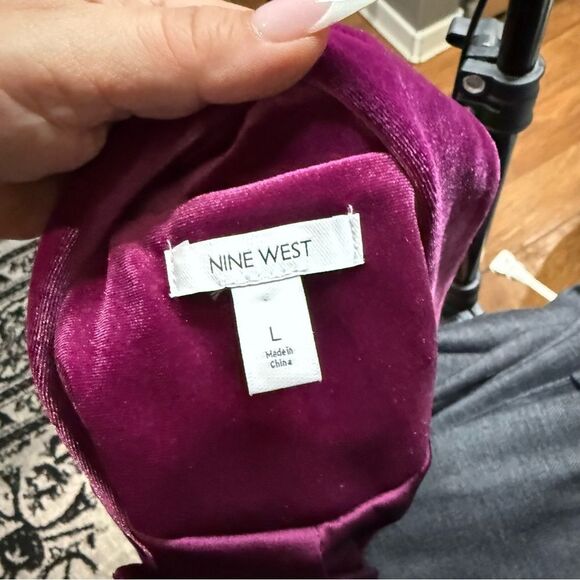 Nine West Pink Blazer with Plush Texture - Picture 9 of 10